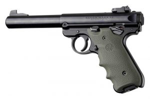 Ruger MKIV Rubber Grip with Finger Grooves OD Green
