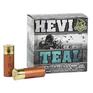 HEVI-SHOT HEVI-Teal Shotshells 20 ga 3" 7/8oz 1500 fps #6 25/ct