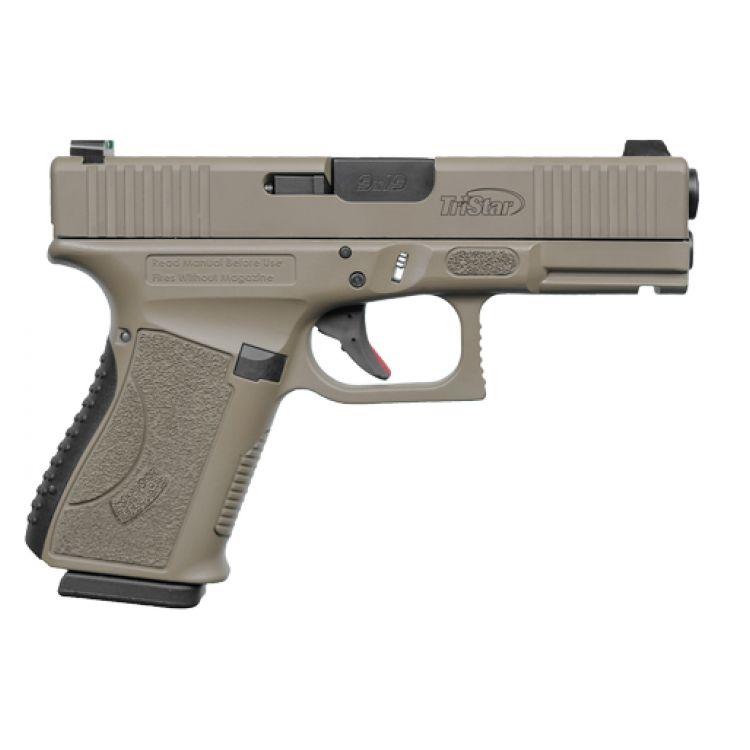 Tristar APOC Handgun 9mm Luger 15rd Magazine(2) 4" Barrel Fiber Optic Sights FDE