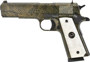 IVER JOHNSON 1911A1 MOCCASIN - 45ACP 5" FS 8RD SNAKESKIN