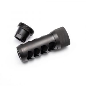 Area 419 Sidewinder Magnum Self Timing Muzzle Brake 338 cal Black Nitride 5/8-24