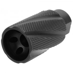 TacFire Knurled Linear Compensator Sound & Concussion Forwarder .223/5.56 1/2x28 Black