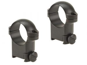 Leupold 2-Piece Solid Steel Ringmounts - Sako 1" High Matte Black