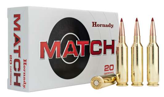 Hornady ELD Match Rifle Ammunition 25 Creedmoor 134gr PT 2800 fps 20/ct