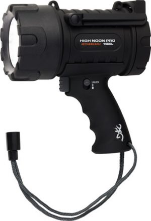 BROWNING HIGH NOON LED SPOTLT - 100-1400 LUMENS RECHARGEABLE