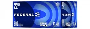 Federal Range Pack Rimfire Ammunition .22 LR 40 gr. LRN 1200 fps 800/ct