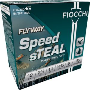 FIOCCHI FLYWAY 12GA 2.75" - 1-1/8OZ #6 1415FPS 25RD 10BX/C