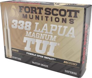 FORT SCOTT 338 LAPUA MAG 250GR - TUI SOLID COPPER 20RD 5BX/CS