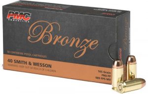 PMC Bronze .40 S&W Handgun Ammo - 165 Grain | FMJ-FP | 50rd Box