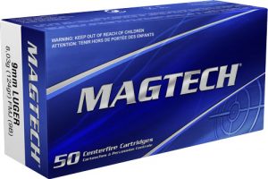 MAGTECH 9MM LUGER 124GR FMJ 50RD BOX 20 BOXES PER CASE