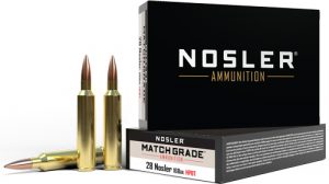NOSLER MATCH GRADE 28 NOSLER - 168GR CUSTOM HPBT 20RD 10BX/C