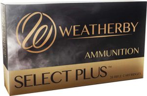 Weatherby Select Plus Classic Hybrid Rifle Ammunition .280 Ackley Improved 168 gr JHP 20/ct