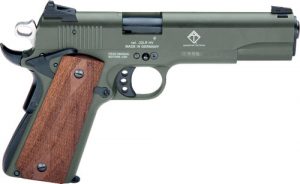 GERMAN SPORT 1911 22LR - 5" OD GREEN/FAUX WOOD 10RD