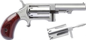 NAA SIDEWINDR 22LR/22WMR 2.5 - SWINGOUT CYLINDER S/S MAT WOOD