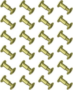 GROVTEC BRASS CHICAGO SCREWS - 24-PACK