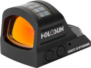 HOLOSUN 407 OPEN REFLEX RED 2- - MOA DOT SOLAR SHK AWK PISTOL