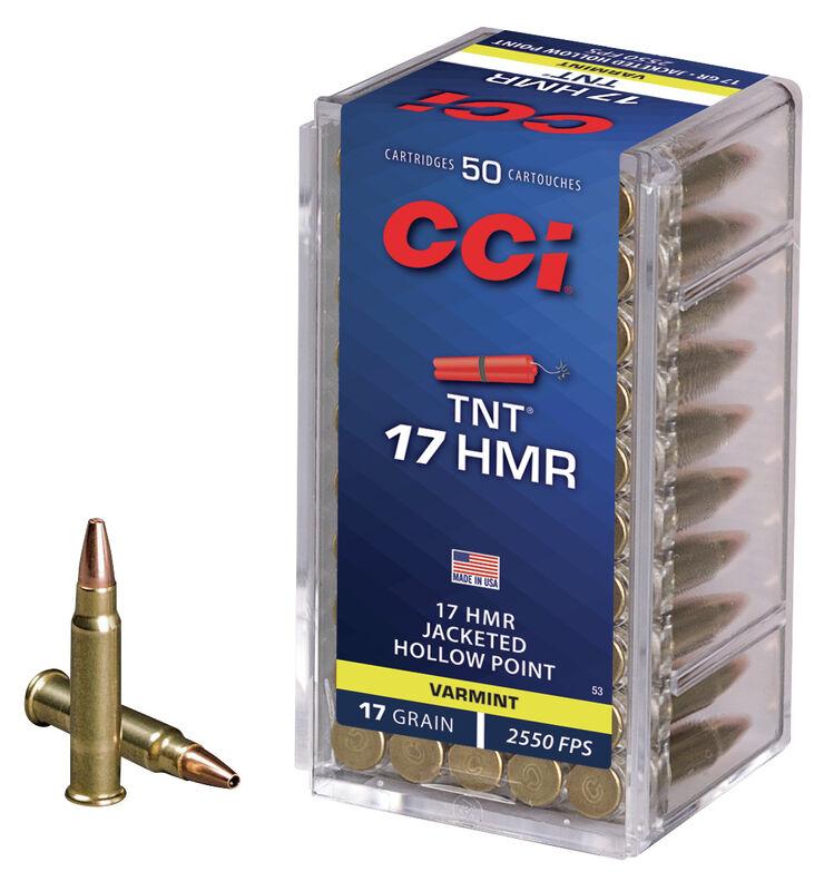 CCI 17 HMR 17GR TNT HOLLOW POINT 50 RD/BX 40 BX/CS
