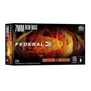 FEDERAL 7 REM MAG 175GR FUSION TIPPED 20 RD/BX 10 BX/CS
