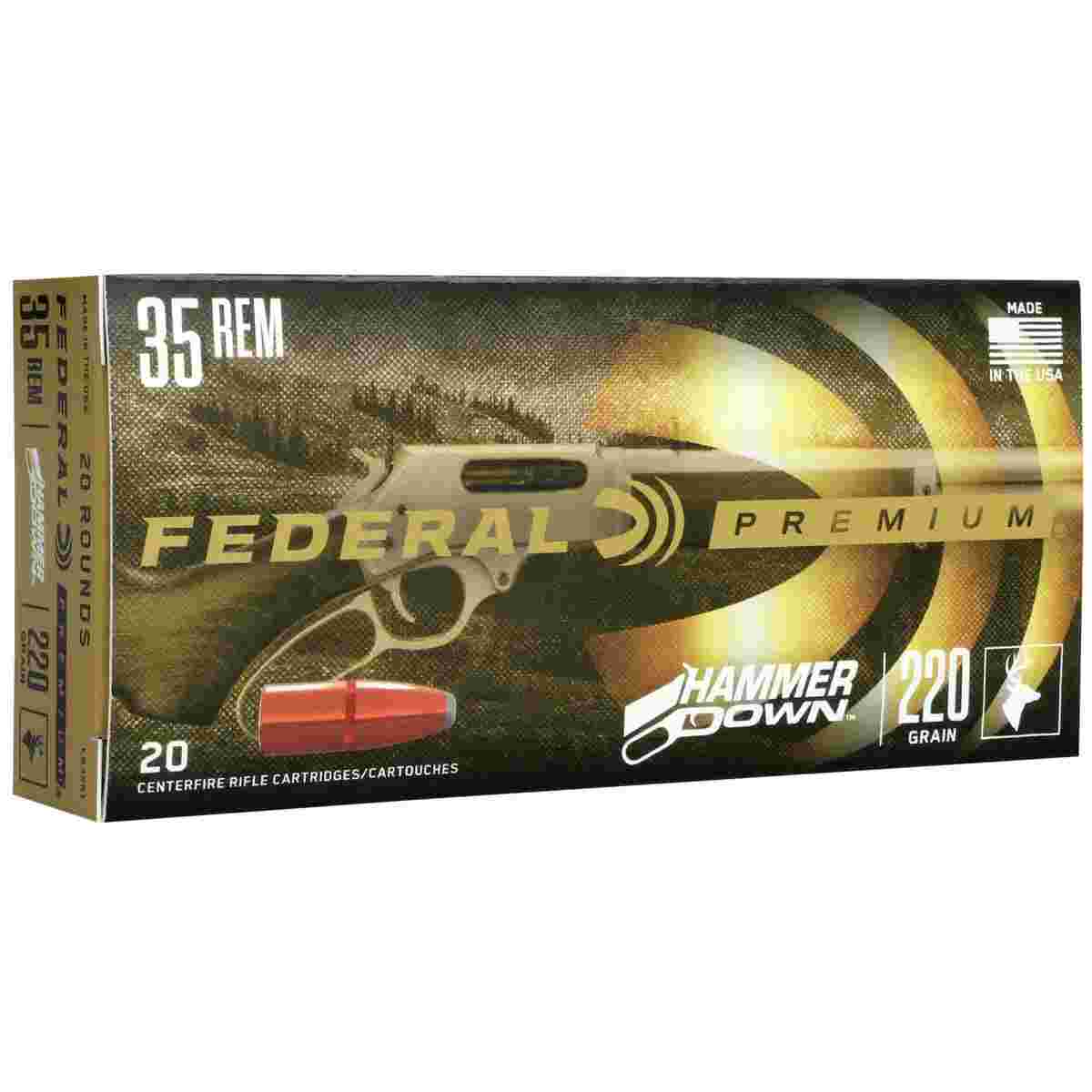 FEDERAL 35 REM 220GR HAMMERDOWN 20 RD/BX 10 BX/CS