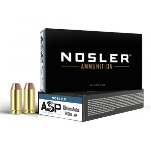 Nosler Match Grade  Handgun Ammuntion 10mm Auto 180gr JHP 1150 fps 50/ct