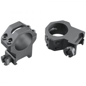Weaver 4-Hole Tactical Picatinny Aluminum Scope Rings - Matte - 1" X-High