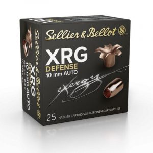 Sellier & Bellot XRG Defense Handgun Ammunition 10mm Auto 130gr HP 1362 fps 25/ct