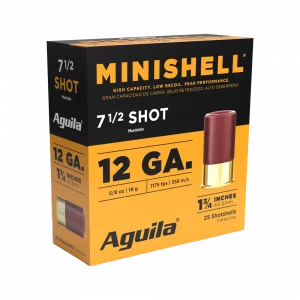 AGUILA 12GA MINI SHELL 1 3/4" 5/8 OZ 7.5 25RD BX 10 BOXES PER CS