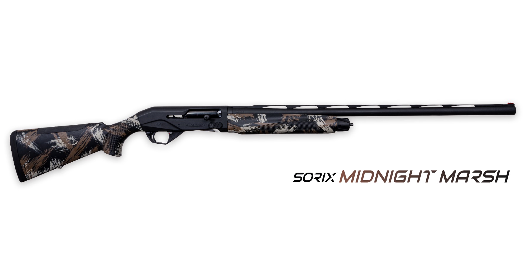 Weatherby Sorix Shotgun 12ga 3" Chamber 2rd Capacity 28" Barrel Synthetic Midnight Marsh Stock